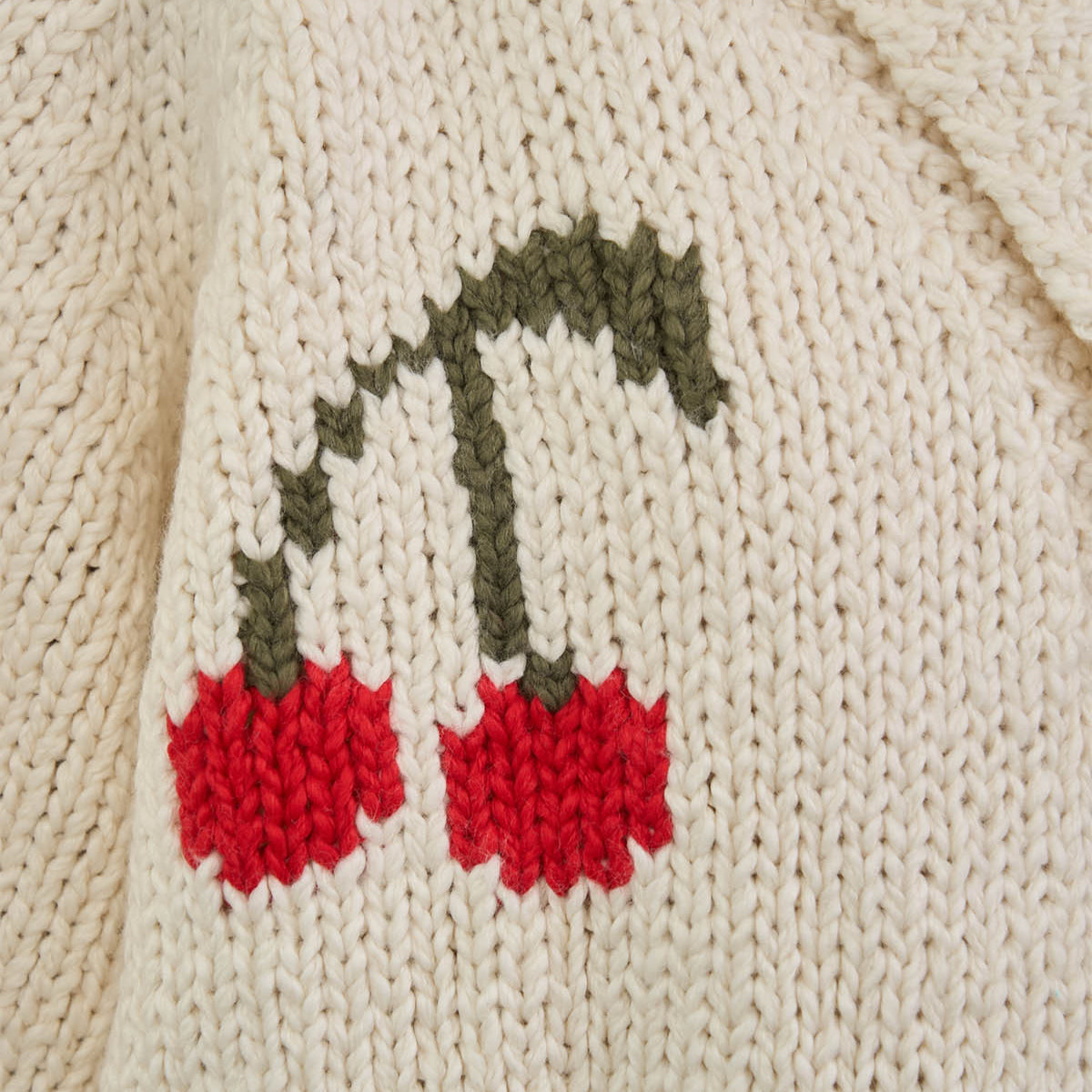 Short Cotton Cardi w/Cherry