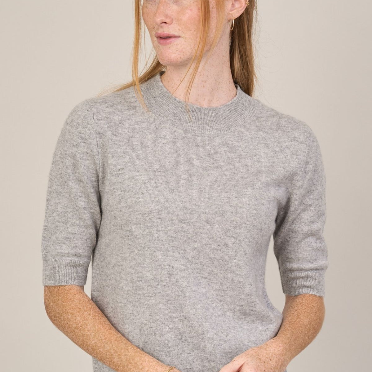 Cashmere Elbow Sleeve Sweater