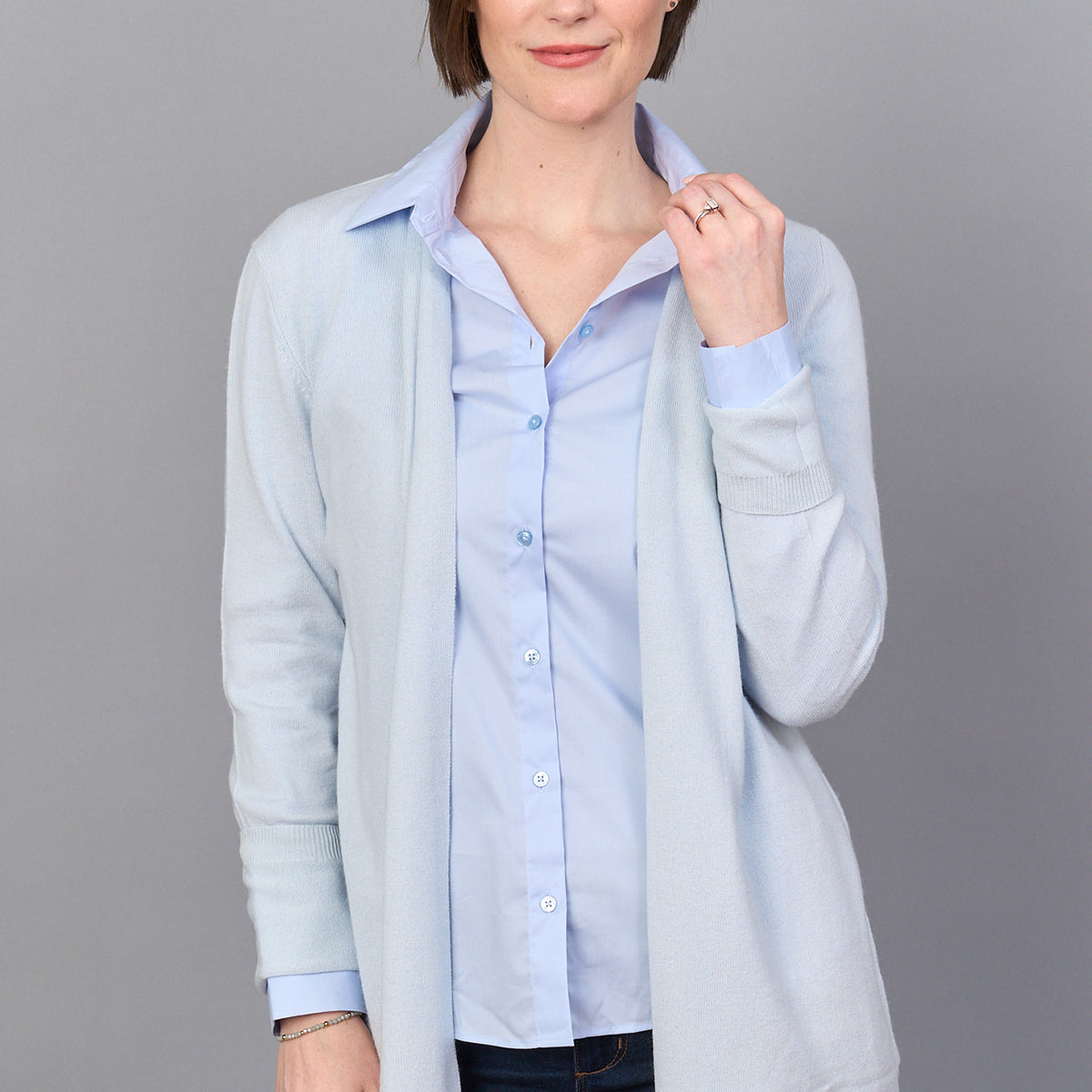 Rolled Collar Cardigan