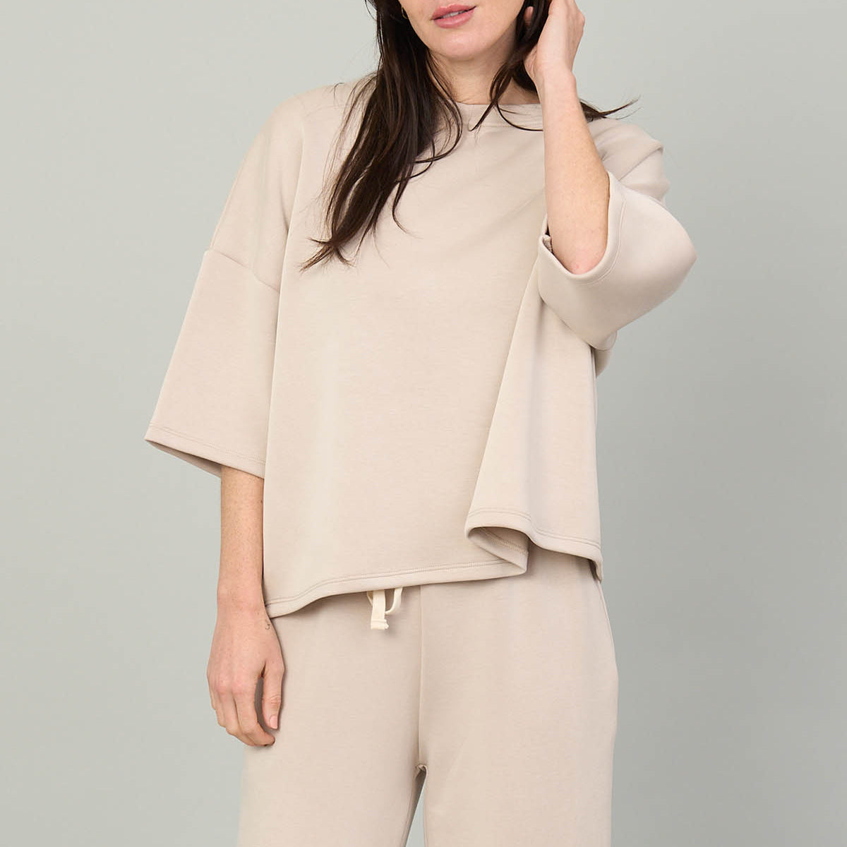 Short Sleeve Scuba Lounge Set