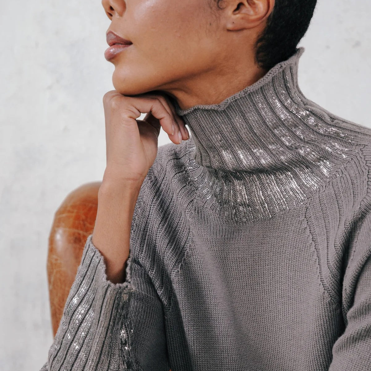 Merino Wool Raglan Turtleneck