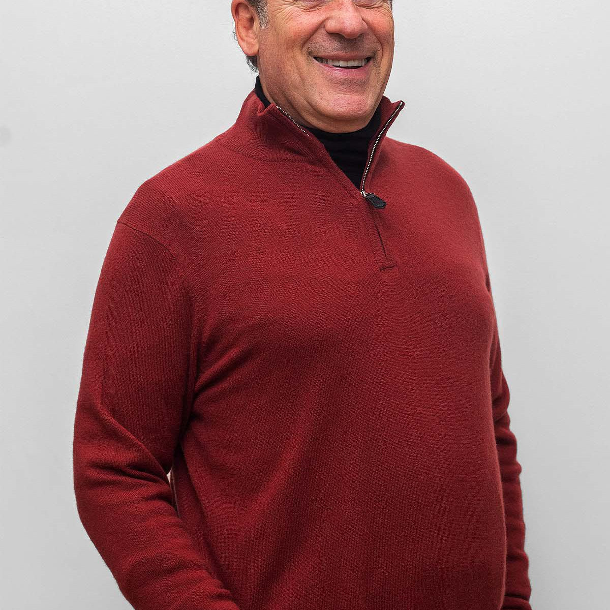 Cashmere Men's Half Zip Sweater