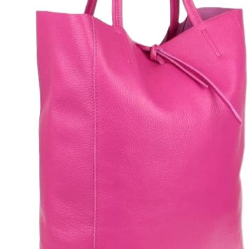 Leather Shoulder Tote Bag