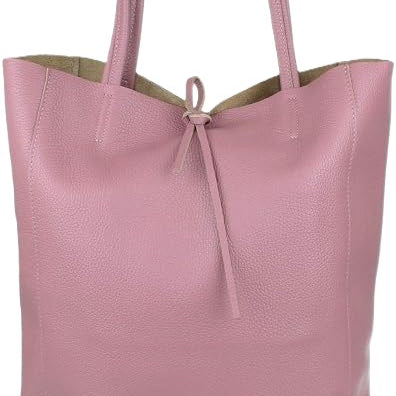 Leather Shoulder Tote Bag