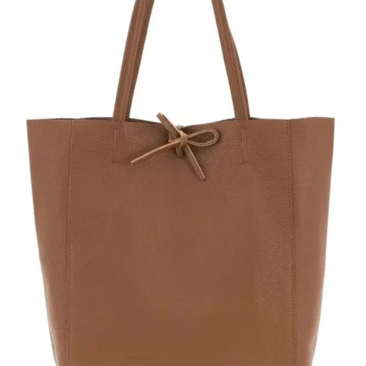 Leather Shoulder Tote Bag