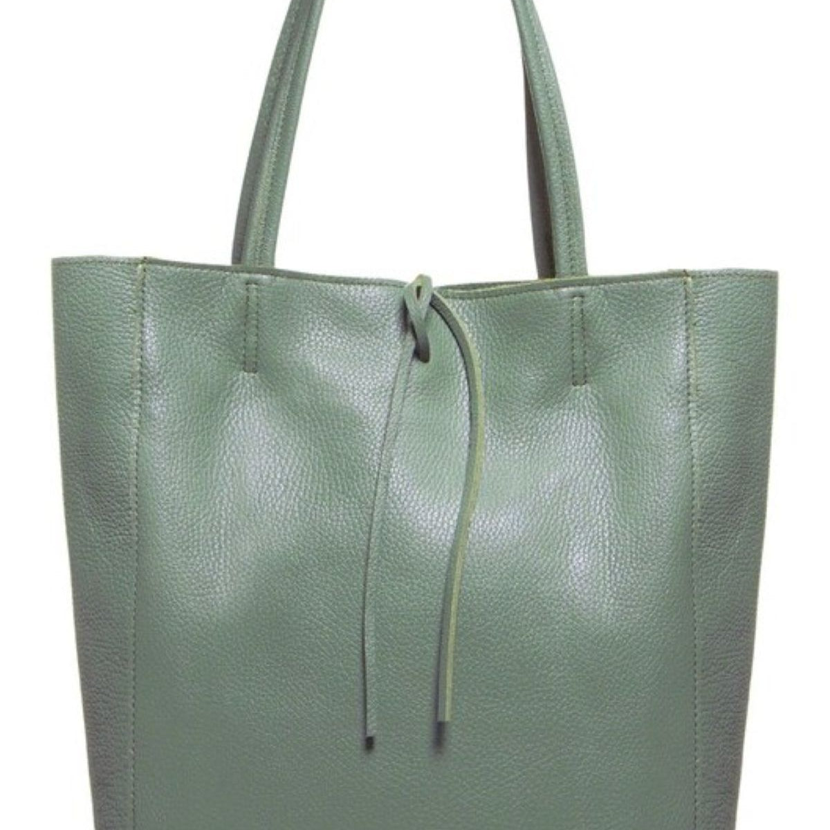 Leather Shoulder Tote Bag