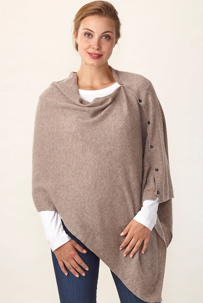 Lemonwood - Peony Button Poncho