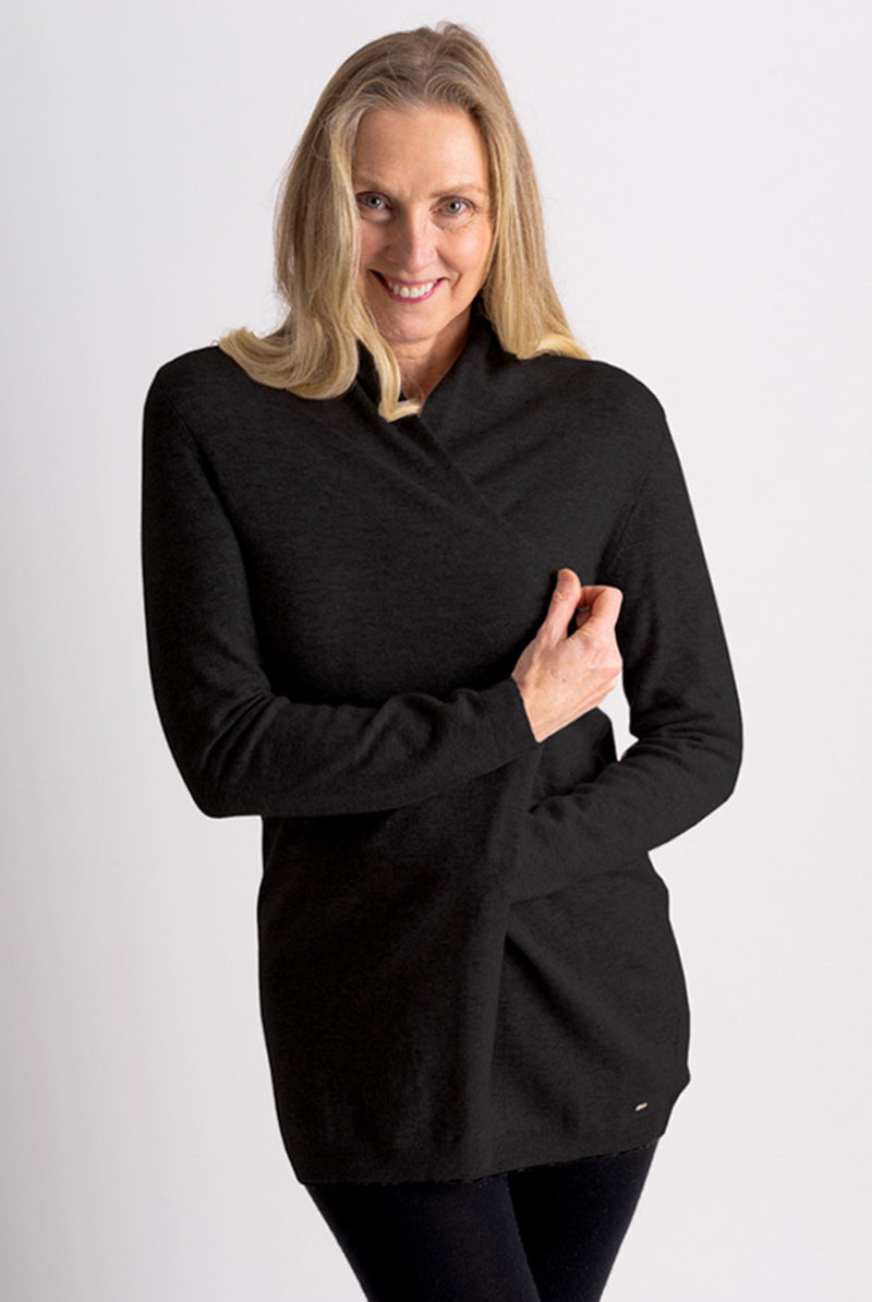 Lemonwood - Rolled Collar Cardigan