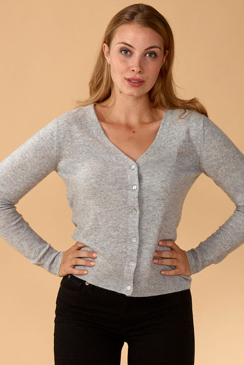 Lemonwood - Millie Cashmere Button-Up Cardigan