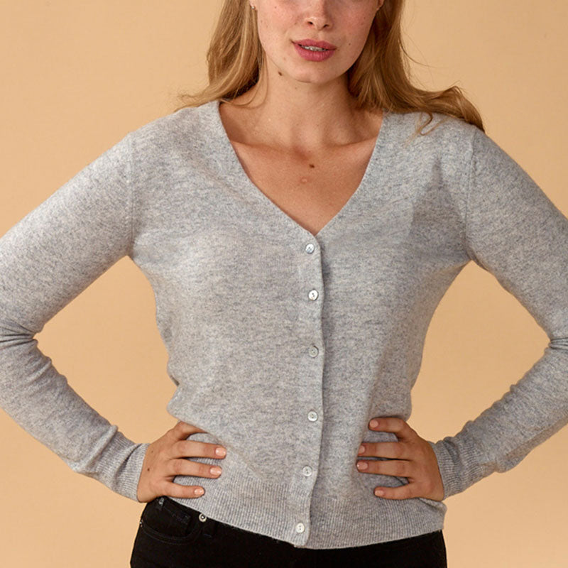 Lemonwood - Millie Cashmere Button-Up Cardigan