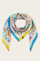 Colorful Paisley Silk Scarf