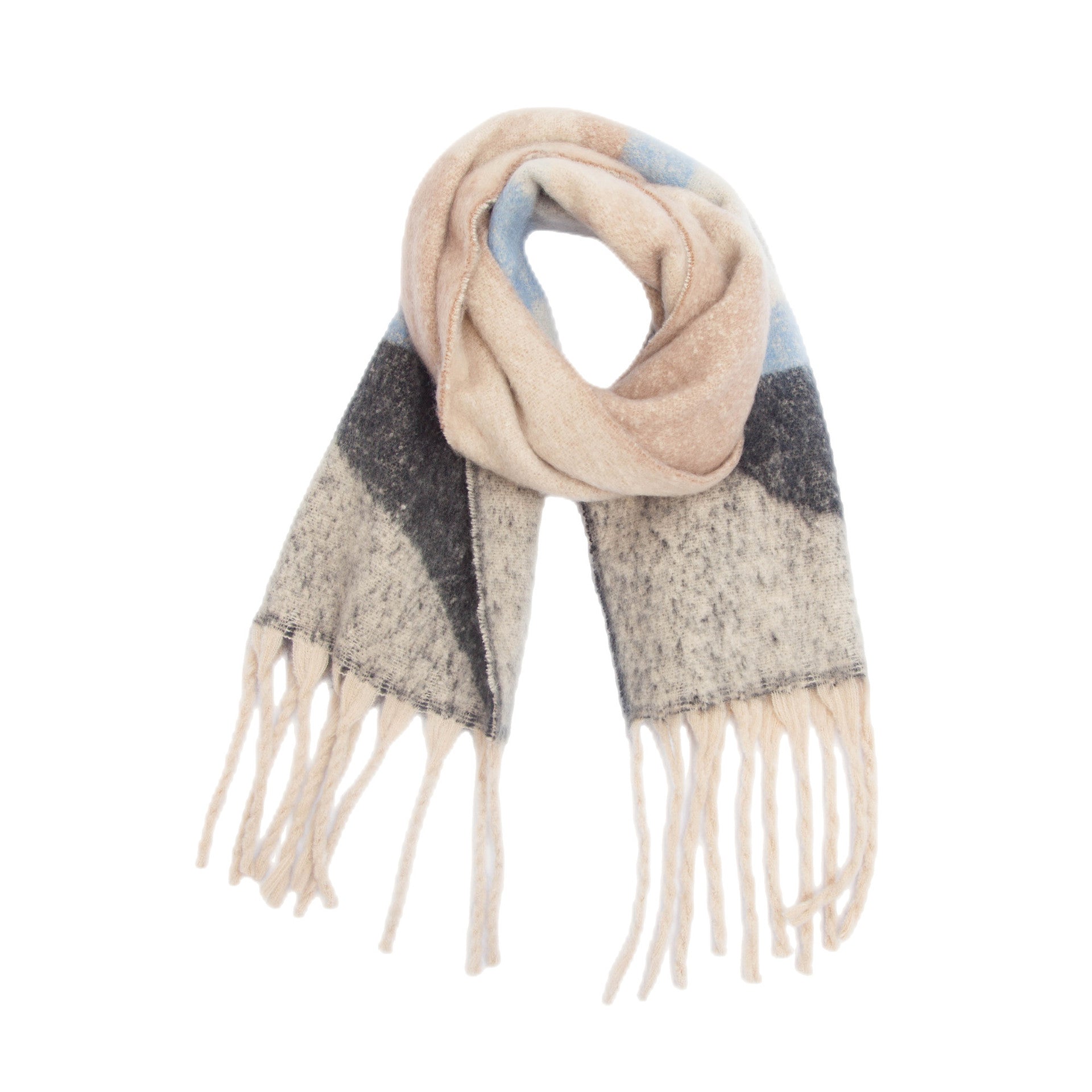 Oversized Boucle Scarf