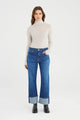 Ruby Mid Waist Cuff Jean