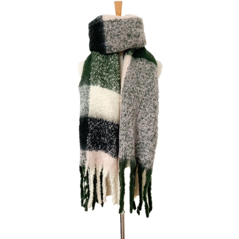 Oversized Boucle Scarf