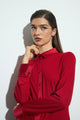 Blouse w/Satin Collar & Cuff
