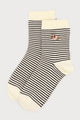 Striped Socks w/Dog Embroidery
