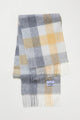 5 Square Check Lambswool Scarf