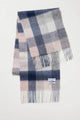 5 Square Check Lambswool Scarf