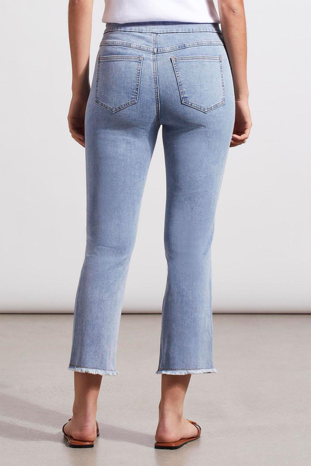Audrey Pull On Straight Crop Jeans