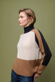 Turtleneck Colour Block Sweater