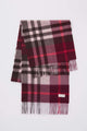 House Check Cashmere Wide Scarf