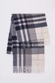 House Check Cashmere Wide Scarf