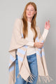 Linen Blend Wrap w/Fringe