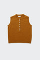 Crew Neck Cashmere Button Vest