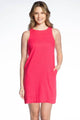 Sleeveless Dress w/Frayed Edge Hem