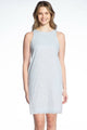 Sleeveless Dress w/Frayed Edge Hem