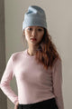 Cashmere Ribbed Beanie Hat