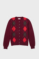 Argyle Cashmere Cardigan