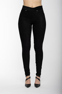 Angela Fit Suede Pull-On Skinny