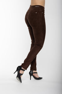 Angela Fit Suede Pull-On Skinny