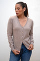 Millie Cashmere Button-Up Cardigan