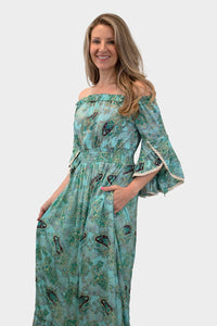 Off Shoulder Dress w/ Lace Detail