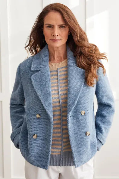 L/S Lined Double Breast Jacket