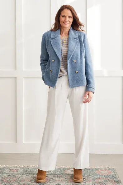 L/S Lined Double Breast Jacket