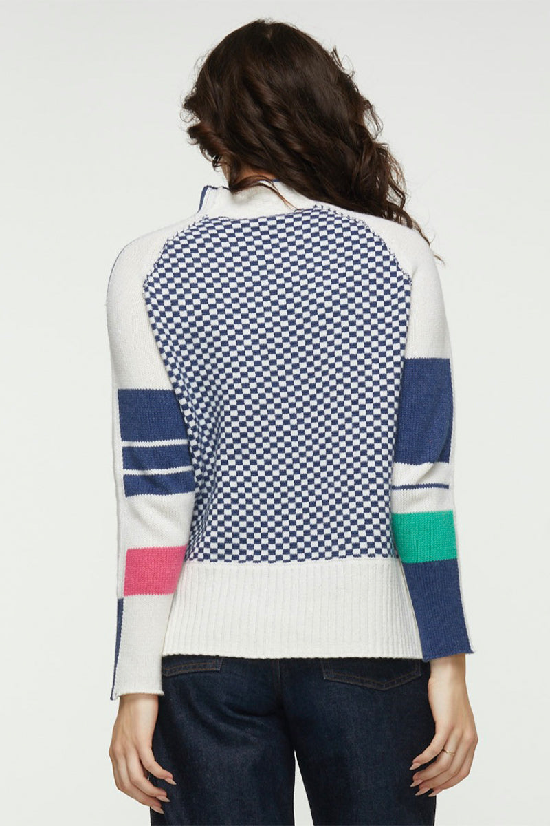 Check Funnel Sweater