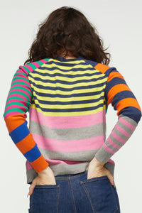 Mix Stripe Cardi