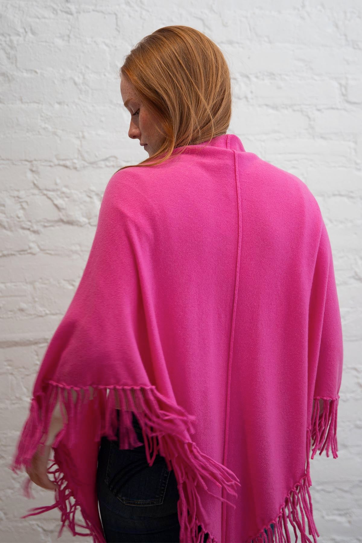 Cashmere Triangle Shawl w/Fringe – LEMONWOOD