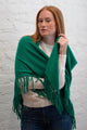Cashmere Triangle Shawl w/Fringe