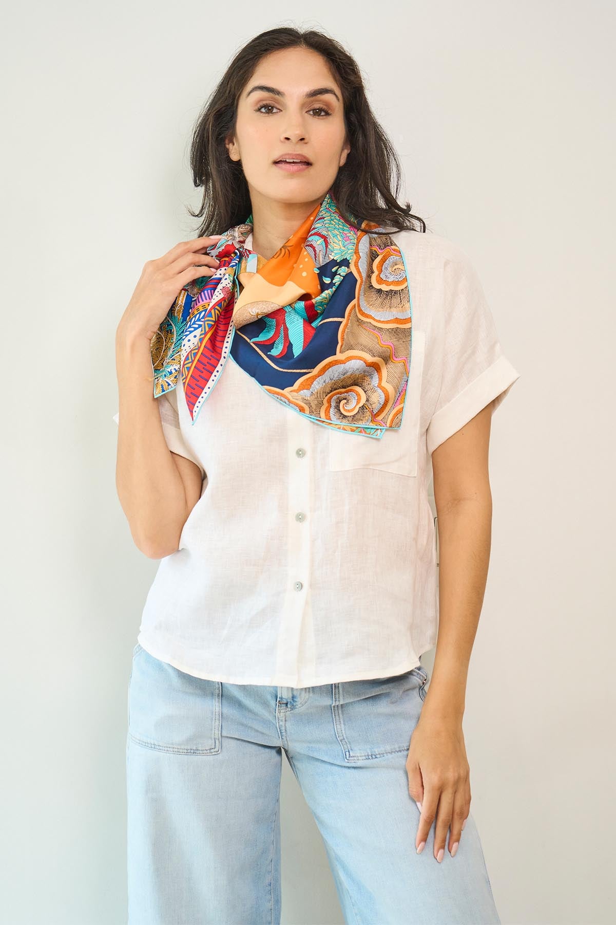 小物 hui-hui silk scarf RIIQIICHY Women Head Hair Scarf Like Satin Silk Scarf
