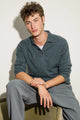Unisex Cashmere Long Sleeve Polo Shirt