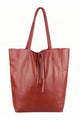 Leather Shoulder Tote Bag