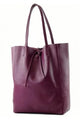 Leather Shoulder Tote Bag