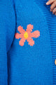 Long Cotton Cardi w/Flower