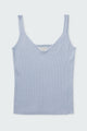 Strappy Ribbed Cashmere Vest