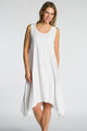 Sleeveless Asymmetrical Midi Dress