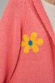 Long Cotton Cardi w/Flower